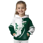 south florida bulls triangular pattern green white hoodie best selling