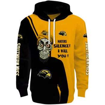 southern miss golden eagles achmed skull black hoodie best selling