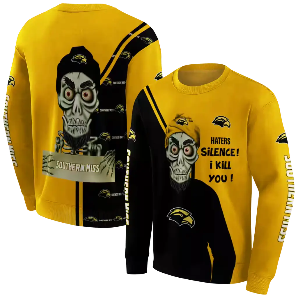 southern miss golden eagles achmed skull black hoodie premium grade southern miss golden eagles achmed skull black hoodie premium grade