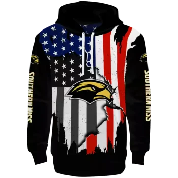 southern miss golden eagles american pride black hoodie best selling