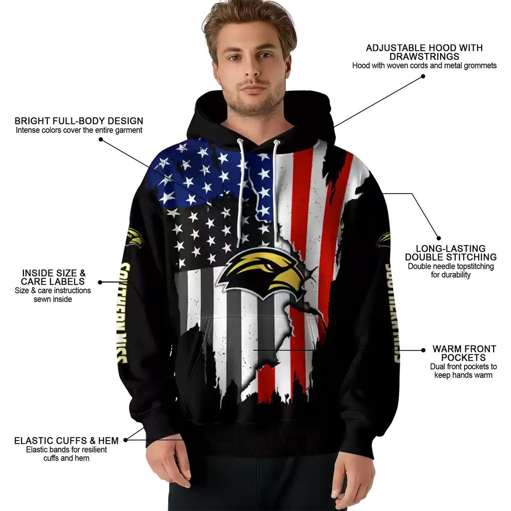 southern miss golden eagles american pride black hoodie latest model southern miss golden eagles american pride black hoodie latest model