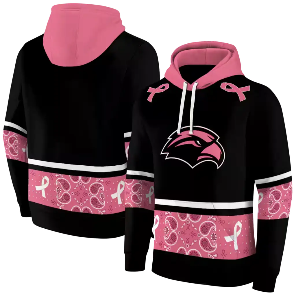 southern miss golden eagles awareness ribbon black pink hoodie fashion forward southern miss golden eagles awareness ribbon black pink hoodie fashion forward