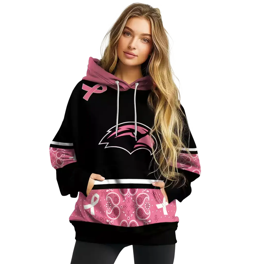 southern miss golden eagles awareness ribbon black pink hoodie high quality southern miss golden eagles awareness ribbon black pink hoodie high quality
