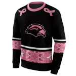 southern miss golden eagles awareness ribbon black pink hoodie best selling