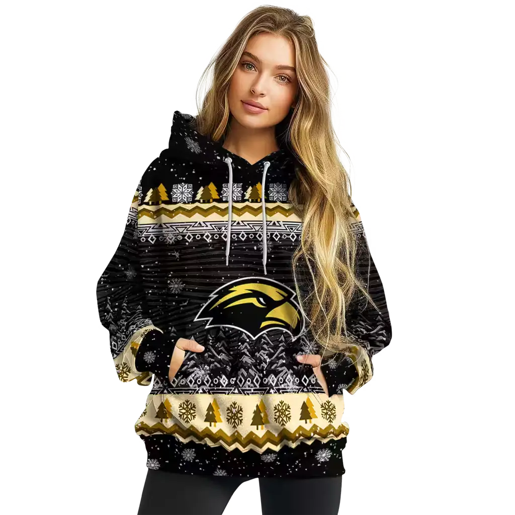 southern miss golden eagles christmas trees black hoodie high quality southern miss golden eagles christmas trees black hoodie high quality