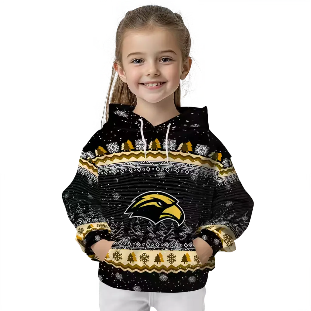 southern miss golden eagles christmas trees black hoodie top rated southern miss golden eagles christmas trees black hoodie top rated