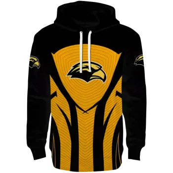 southern miss golden eagles concentric lines black hoodie best selling