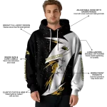 southern miss golden eagles dynamic slash black white hoodie best selling