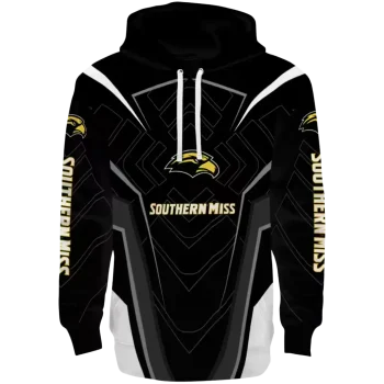 southern miss golden eagles futuristic pattern black hoodie best selling