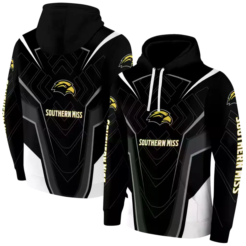 southern miss golden eagles futuristic pattern black hoodie fashion forward southern miss golden eagles futuristic pattern black hoodie fashion forward