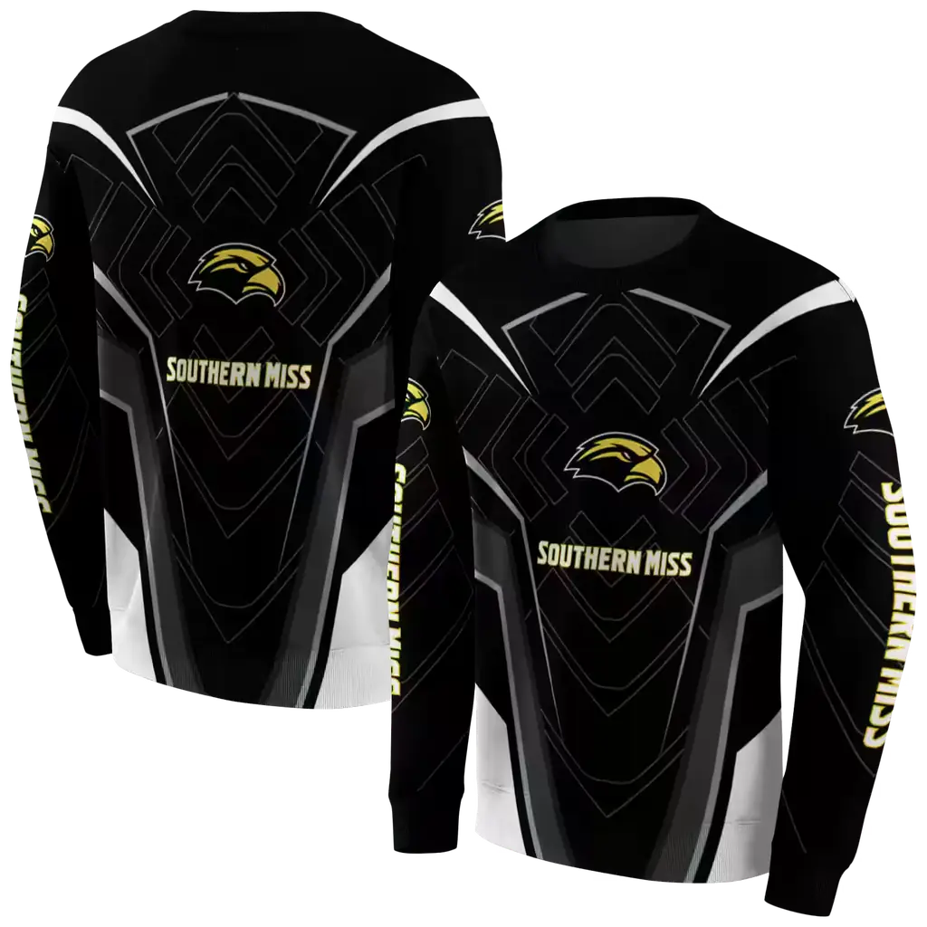 southern miss golden eagles futuristic pattern black hoodie premium grade southern miss golden eagles futuristic pattern black hoodie premium grade