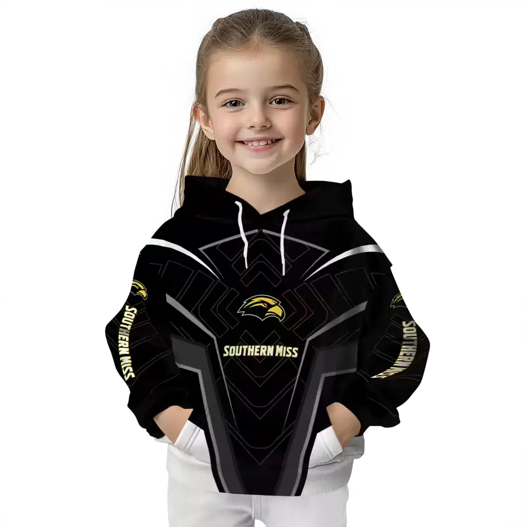 southern miss golden eagles futuristic pattern black hoodie top rated southern miss golden eagles futuristic pattern black hoodie top rated