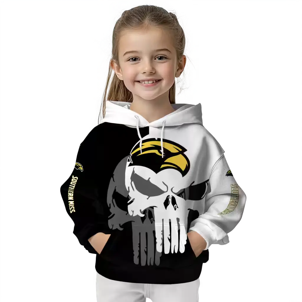 southern miss golden eagles graphic punisher black white hoodie top rated southern miss golden eagles graphic punisher black white hoodie top rated