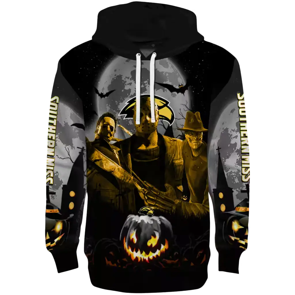 southern miss golden eagles halloween vibes black hoodie best selling southern miss golden eagles halloween vibes black hoodie best selling