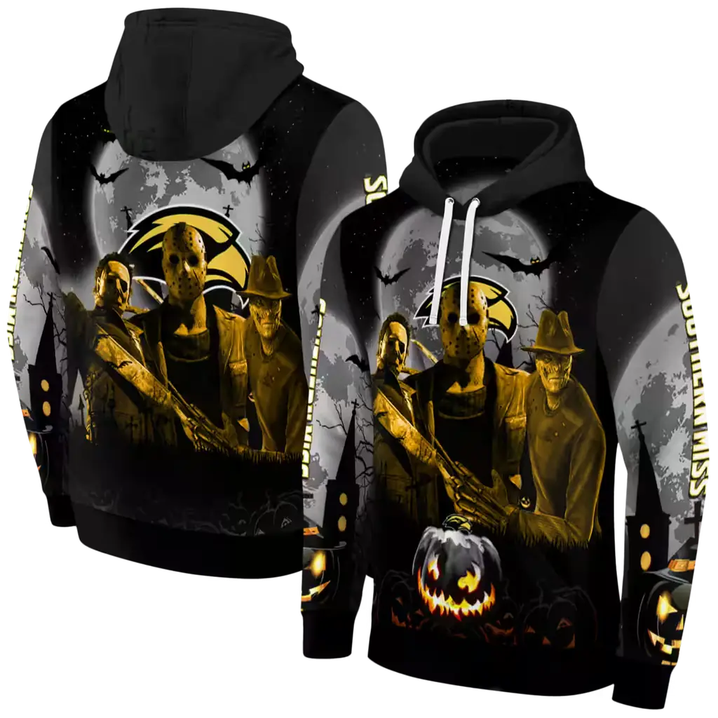 southern miss golden eagles halloween vibes black hoodie fashion forward southern miss golden eagles halloween vibes black hoodie fashion forward