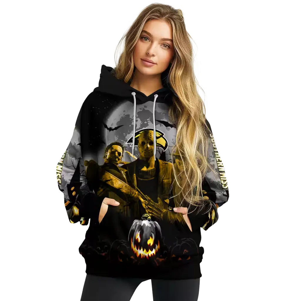 southern miss golden eagles halloween vibes black hoodie high quality southern miss golden eagles halloween vibes black hoodie high quality