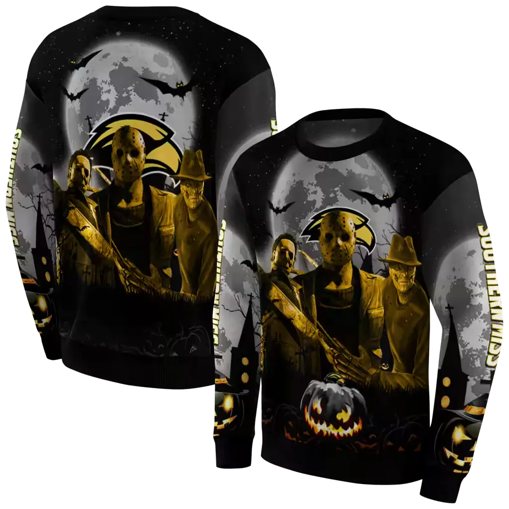 southern miss golden eagles halloween vibes black hoodie premium grade southern miss golden eagles halloween vibes black hoodie premium grade