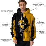 southern miss golden eagles heartbeat graphic black hoodie best selling