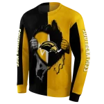 southern miss golden eagles heartbeat graphic black hoodie best selling