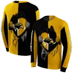 southern miss golden eagles heartbeat graphic black hoodie best selling