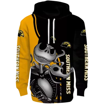 southern miss golden eagles jack skellington black hoodie best selling