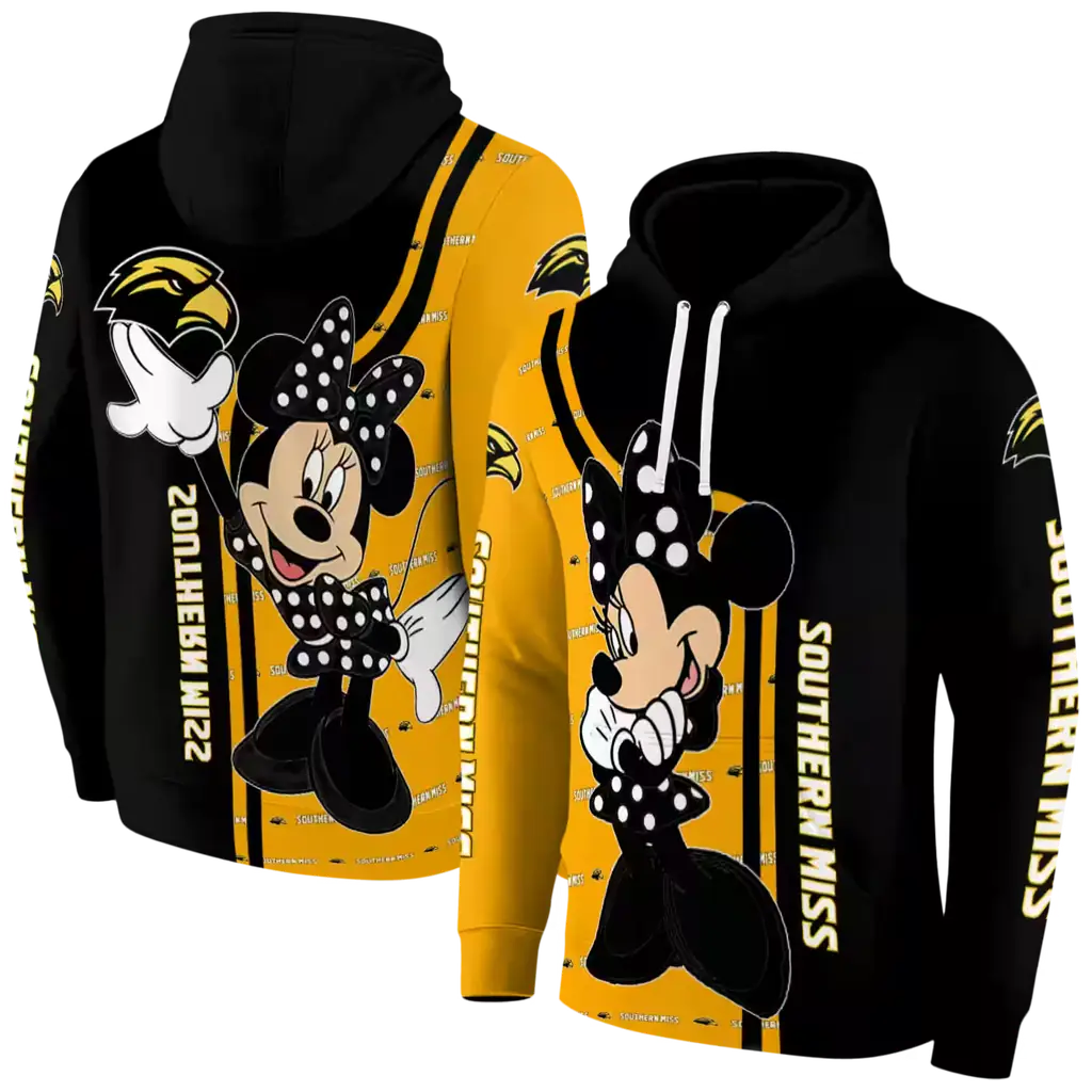 southern miss golden eagles minnie mouse black hoodie fashion forward southern miss golden eagles minnie mouse black hoodie fashion forward