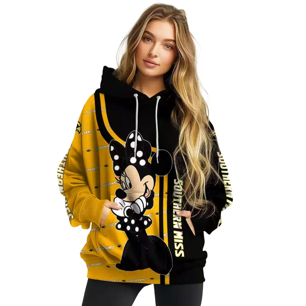 southern miss golden eagles minnie mouse black hoodie high quality southern miss golden eagles minnie mouse black hoodie high quality