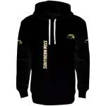 southern miss golden eagles monogram pattern black hoodie best selling