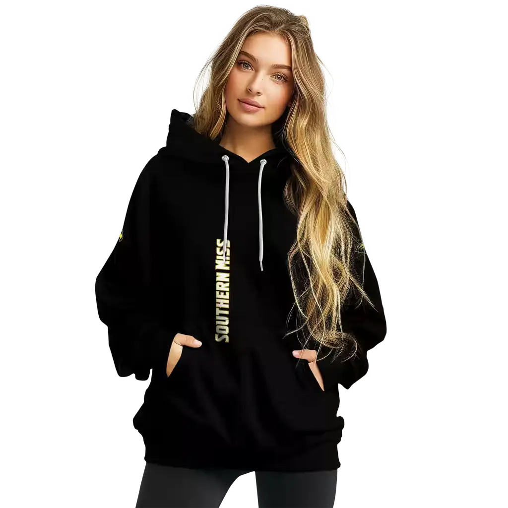 southern miss golden eagles monogram pattern black hoodie high quality southern miss golden eagles monogram pattern black hoodie high quality