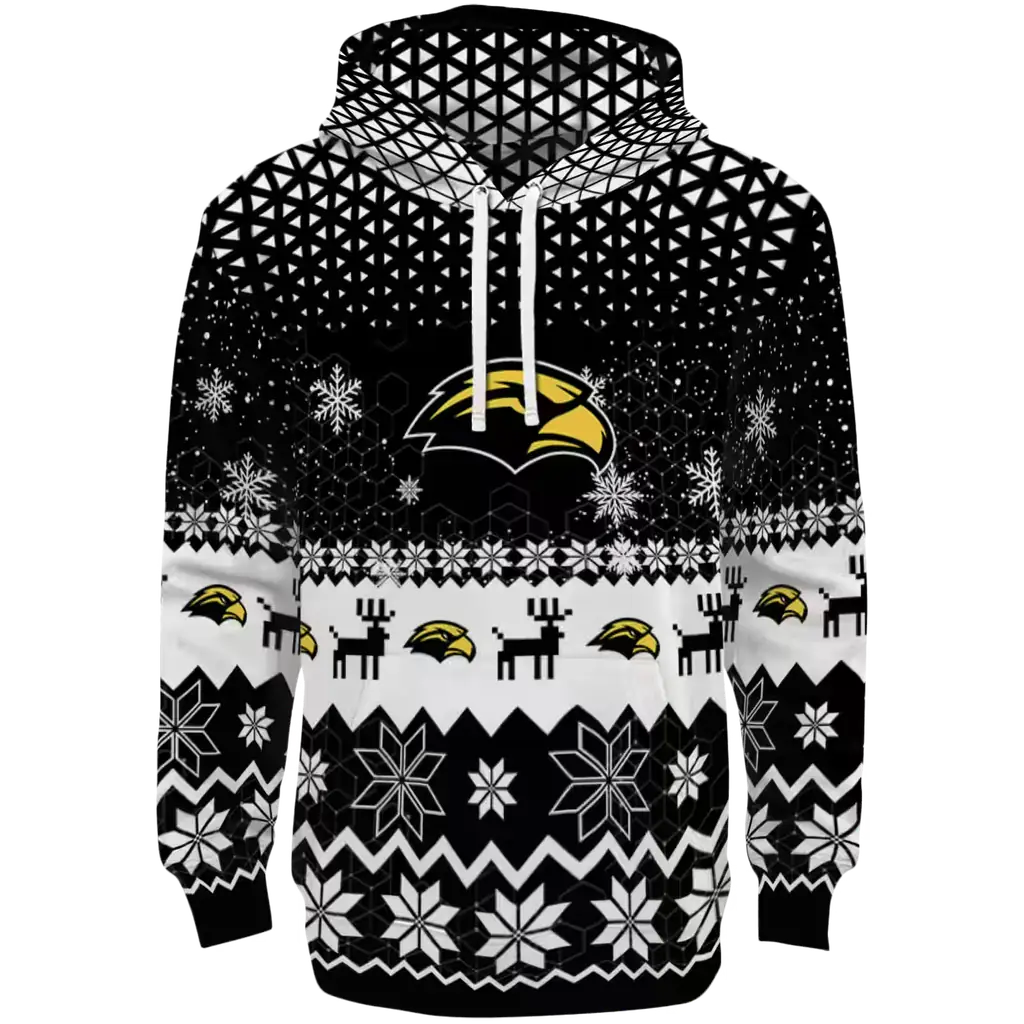 southern miss golden eagles reindeer motif black hoodie best selling southern miss golden eagles reindeer motif black hoodie best selling