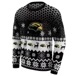 southern miss golden eagles reindeer motif black hoodie best selling