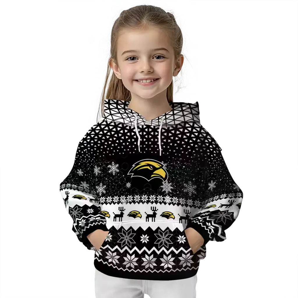 southern miss golden eagles reindeer motif black hoodie top rated southern miss golden eagles reindeer motif black hoodie top rated