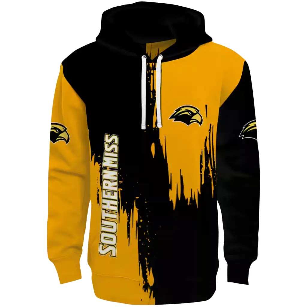 southern miss golden eagles splatter effect black hoodie best selling southern miss golden eagles splatter effect black hoodie best selling