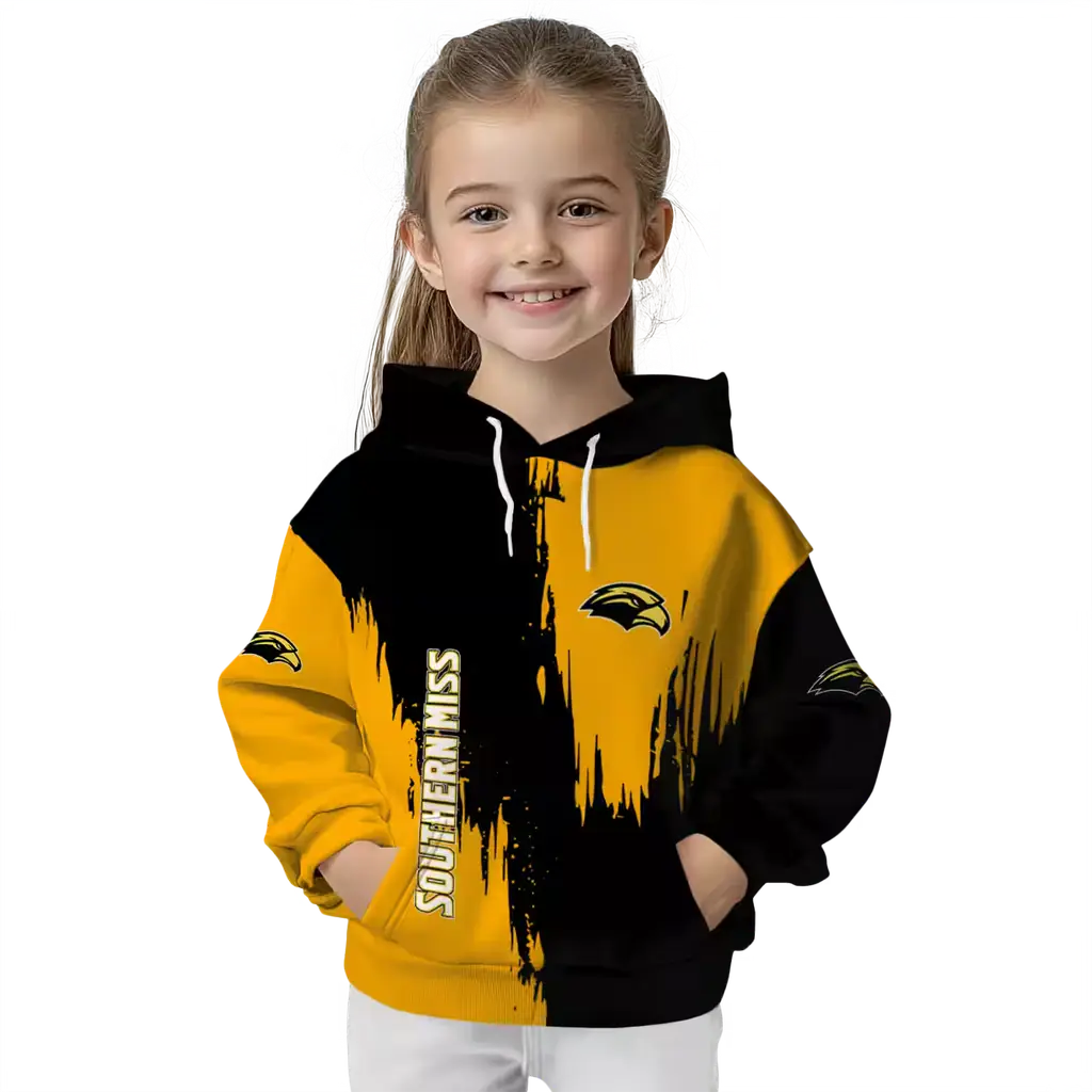 southern miss golden eagles splatter effect black hoodie top rated southern miss golden eagles splatter effect black hoodie top rated