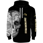 southern miss golden eagles sugar skull black hoodie best selling