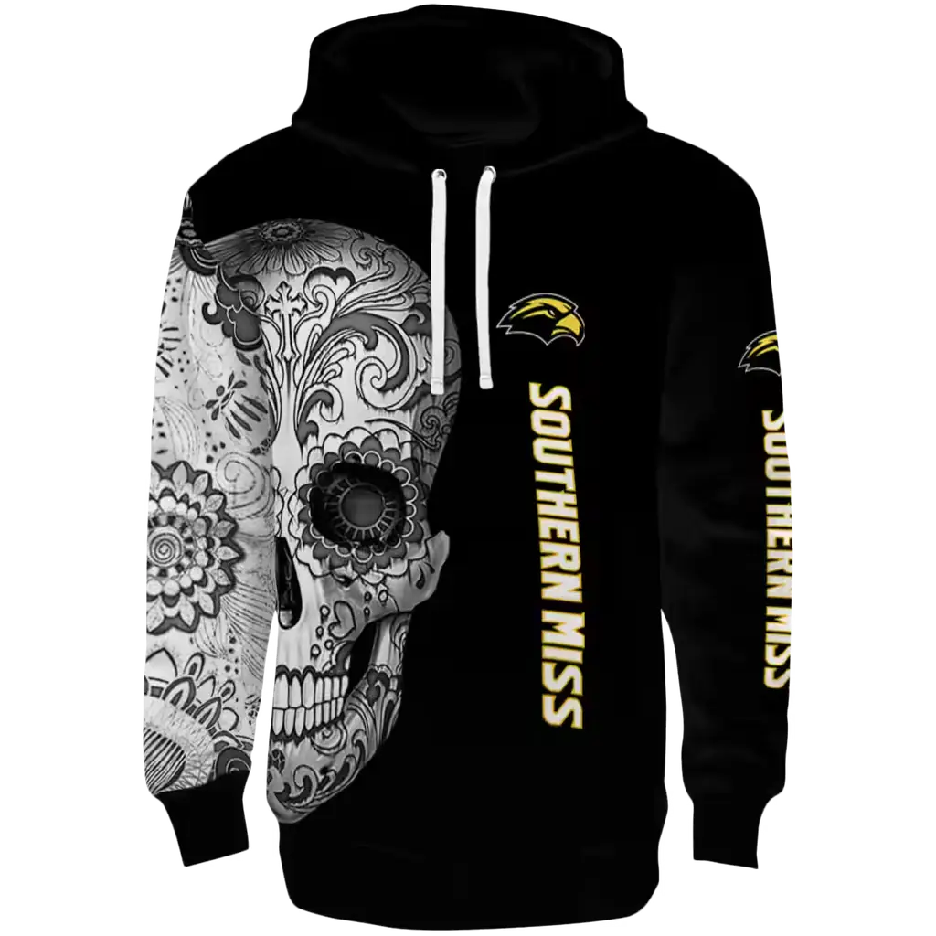 southern miss golden eagles sugar skull black hoodie best selling southern miss golden eagles sugar skull black hoodie best selling