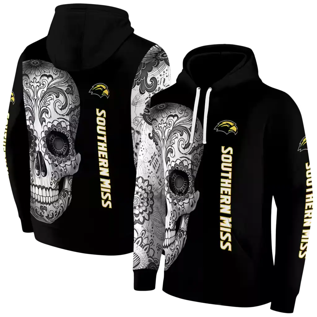 southern miss golden eagles sugar skull black hoodie fashion forward southern miss golden eagles sugar skull black hoodie fashion forward