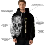 southern miss golden eagles sugar skull black hoodie best selling