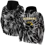 southern miss golden eagles tie dye pattern black hoodie best selling