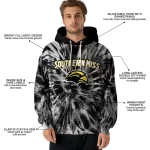 southern miss golden eagles tie dye pattern black hoodie best selling