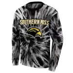 southern miss golden eagles tie dye pattern black hoodie best selling