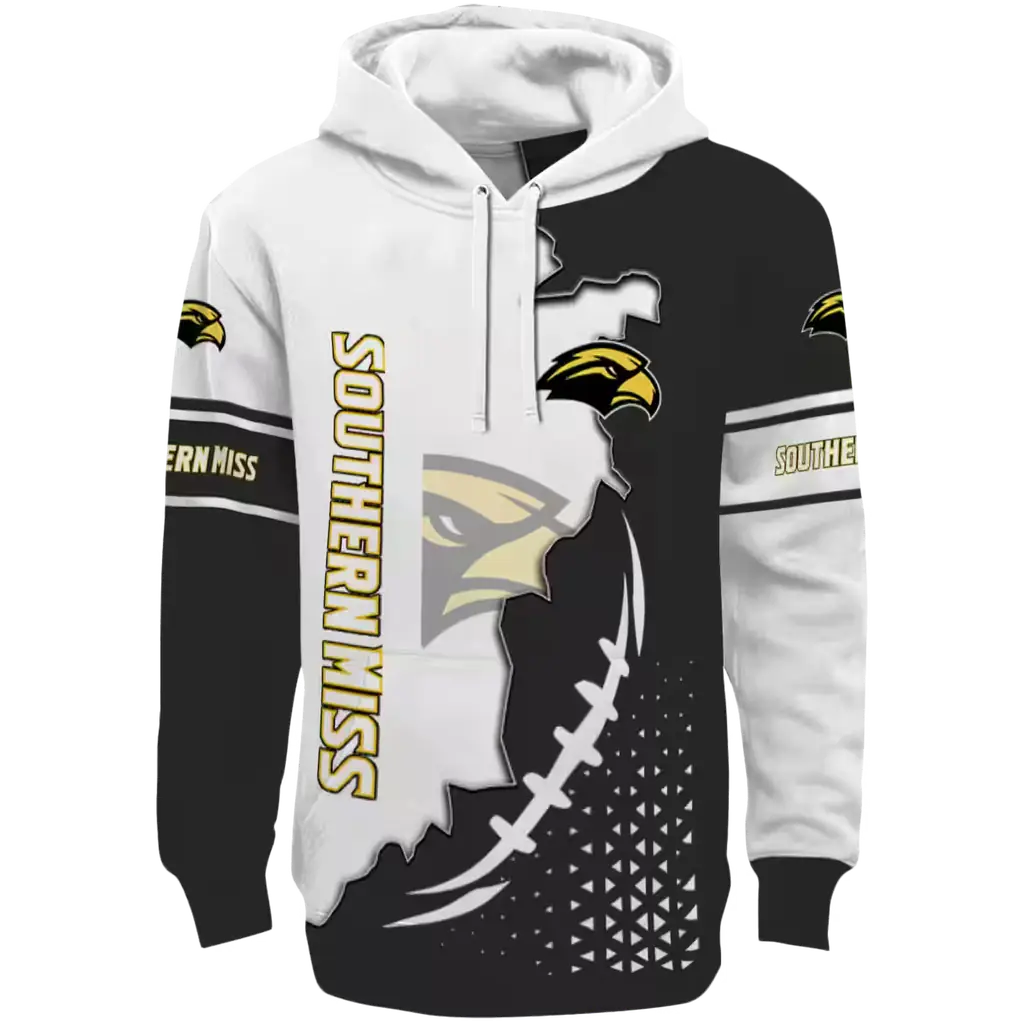 southern miss golden eagles triangular pattern black white hoodie best selling southern miss golden eagles triangular pattern black white hoodie best selling