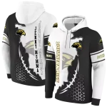 southern miss golden eagles triangular pattern black white hoodie best selling