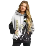 southern miss golden eagles triangular pattern black white hoodie best selling