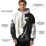 southern miss golden eagles triangular pattern black white hoodie best selling