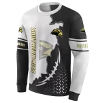 southern miss golden eagles triangular pattern black white hoodie best selling