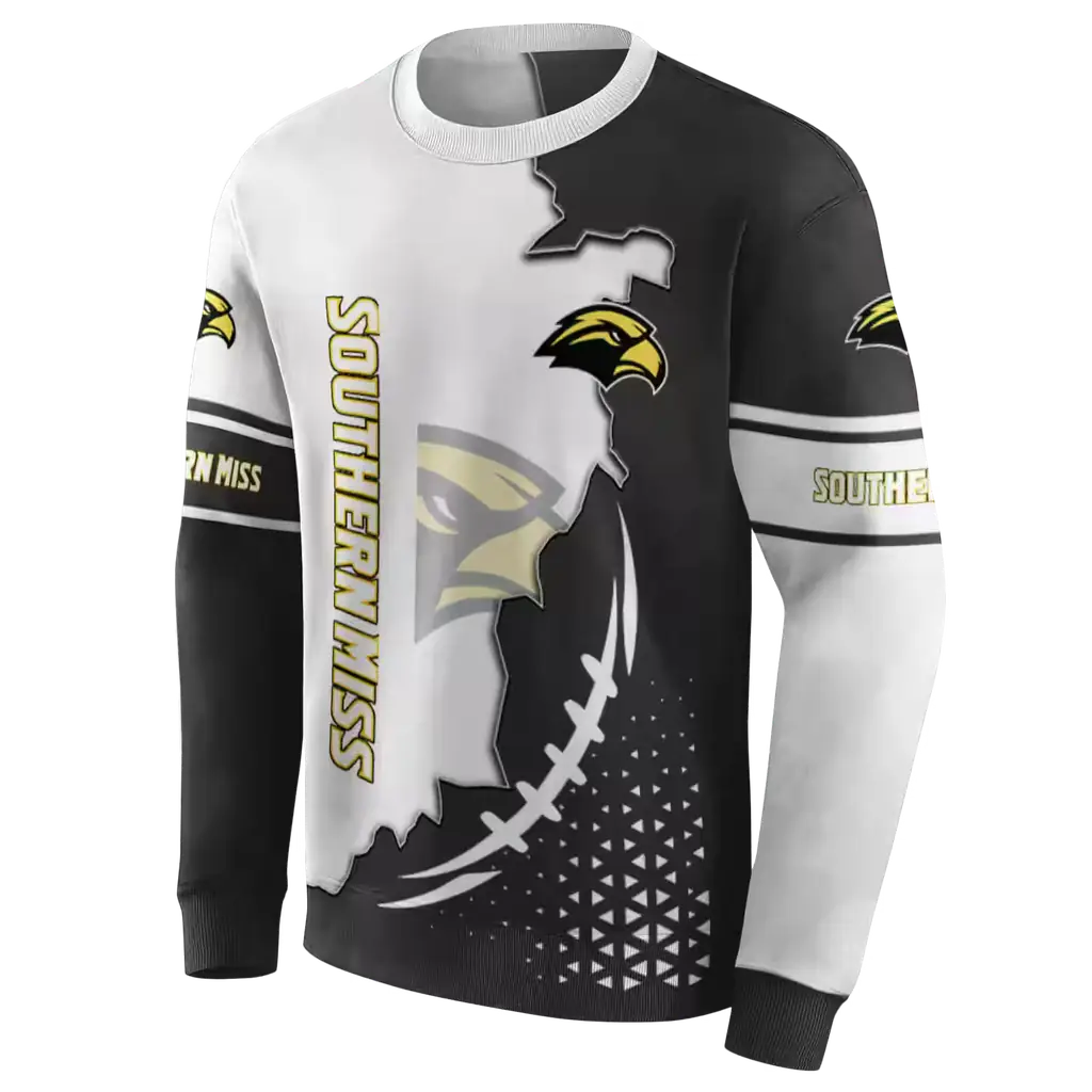 southern miss golden eagles triangular pattern black white hoodie new arrival southern miss golden eagles triangular pattern black white hoodie new arrival