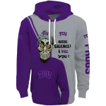 tcu horned frogs achmed skull purple hoodie best selling