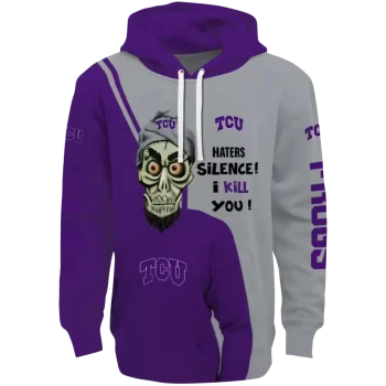 tcu horned frogs achmed skull purple hoodie best selling