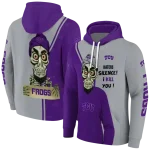 tcu horned frogs achmed skull purple hoodie best selling